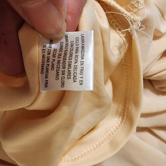 Love By Design Iris Plunge Neck Long Sleeve Maxi Dress NWT Blush Small - Picture 12 of 12